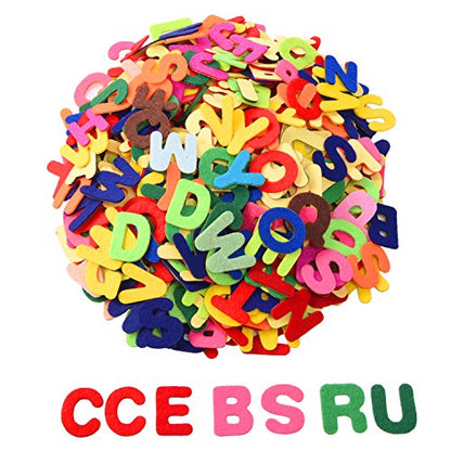 500 Pcs Felt Letter Stickers Self Adhesive Alphabet