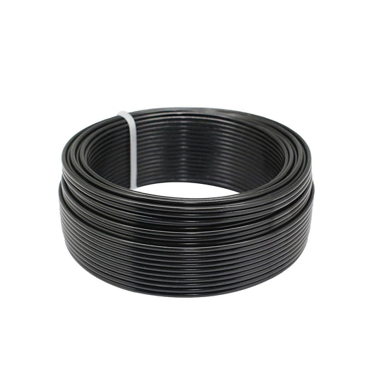 12 Gauge Aluminum Craft Wire, 2mm×30Yards Bendable Metal Craft Wire for Bonsai Plant Stand, Doll Skeletons, Wire Sculpture, Jewelry Making and Home Decorations (Black)