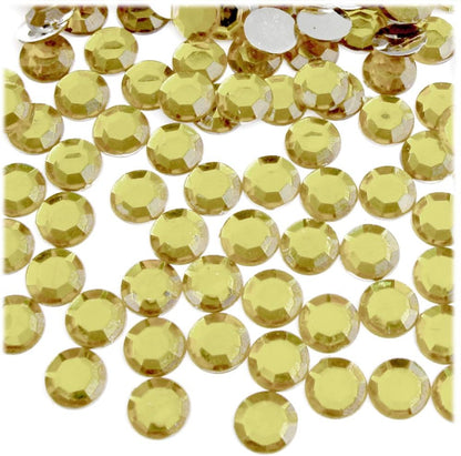 The Crafts Outlet 144pc Rhinestones Round 10mm - Peridot Light Green - Crafty Corner