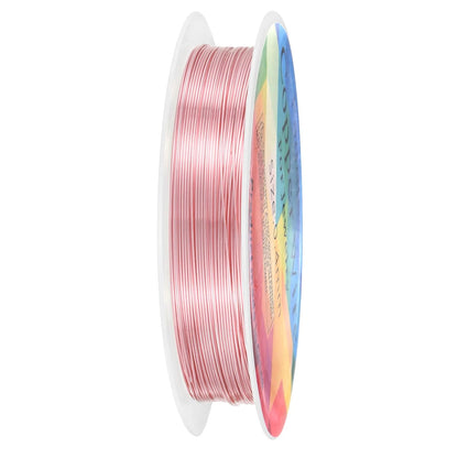 0.4 mm/26 Gauge Copper Wire for Jewelry Making, 30.2FT Copper Beading Craft Wire for Jewelry/Weaving/DIY Crafting/Planting, Color-Retaining [9.2M, Rose Gold]
