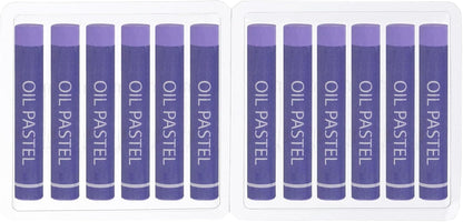 PATIKIL Light Purple Oil Pastels, 12Pcs Soft Oil Crayons Creamy Pastels Stick Art Supplies for Art Painting Drawing Blending Graffiti for Artists Beginners