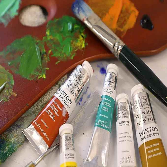Winsor & Newton Winton Oil Color Paint, Starter Set, 10 x 37ml Tubes, 1.25 Fl Oz (Pack of 10)
