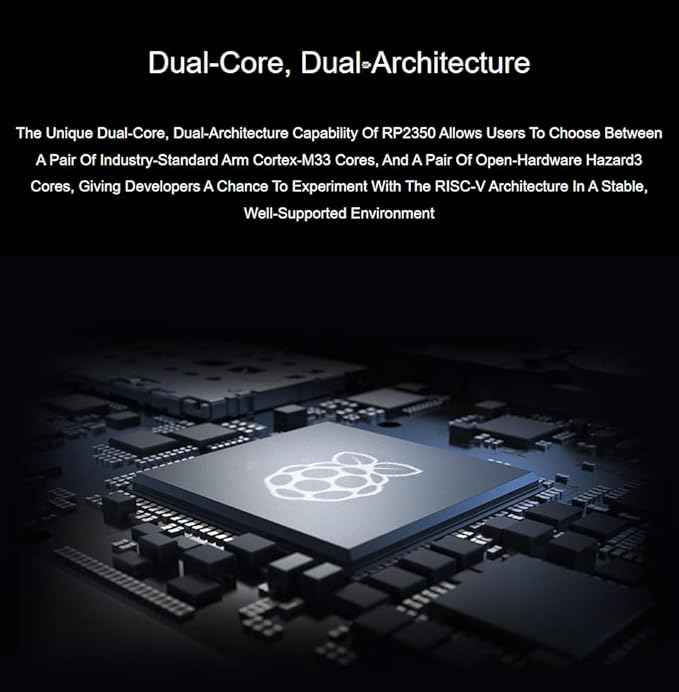 Raspbery Pi Pico 2 W Basic Kit, with Pico 2 W Microcontroller Board, Based on Official RP2350 Chip, Dual-core & Dual-Architecture Design, Supports WiFi and BLE