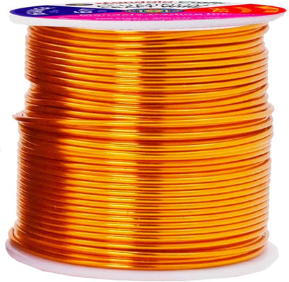 Mandala Crafts 16 Gauge Anodized Aluminum Craft Wire for Jewelry Making – 390 FT Colored Flexible Silver Copper Purple Gold Brown Red Wire - Bendable for Bonsai Armature Crafting Sculpting - Crafty Corner