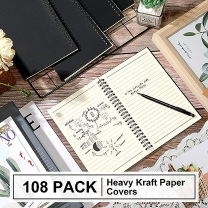 108 Pcs Spiral Notebooks (108 Count)
