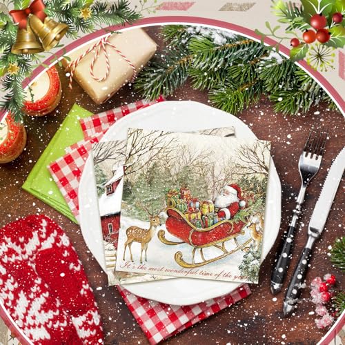 200 Pcs Christmas Napkins (200 Count)