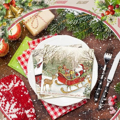 200 Pcs Christmas Napkins (200 Count)