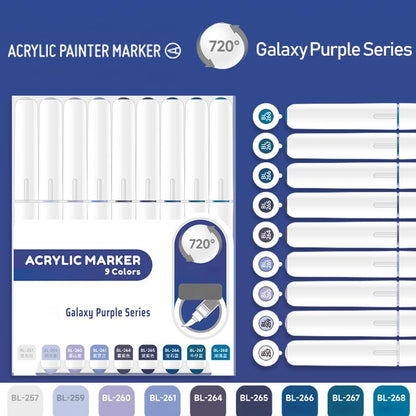 Water Based Acrylic Paint Markers (9 Count)