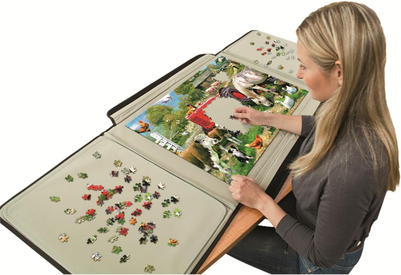 Jumbo, Puzzle Mates, Portapuzzle - Standard 1,000 Piece, Jigsaw Puzzle Accessories