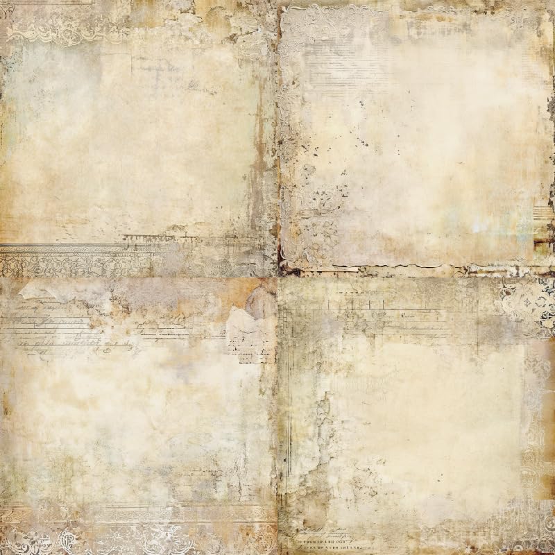 24 Sheets Vintage Lace Scrapbooking Paper Pad 6x6 (24 Count)