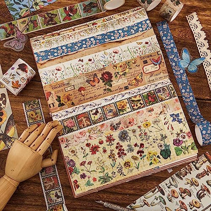 42 Rolls Vintage Washi Tape Set (42 Count)