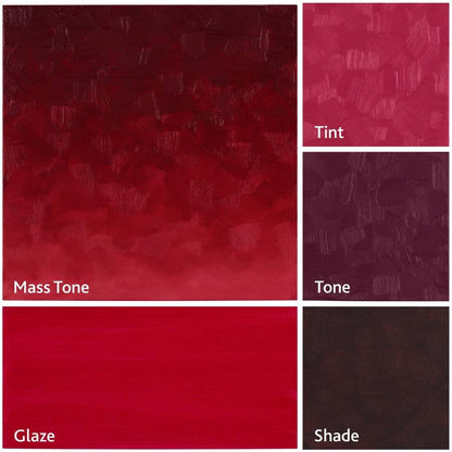 Tusc & Pine Artist Oil Paint - Alizarin Crimson Pastiche, 40 ml, Non-Yellowing, Rich & Creamy Consistency, Maximum Pigment Load, Small Batch Milled Oil Paints Made in the USA for Professional Artists