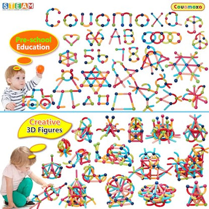 Magnetic Toy Montessori for Kids (132 Count)