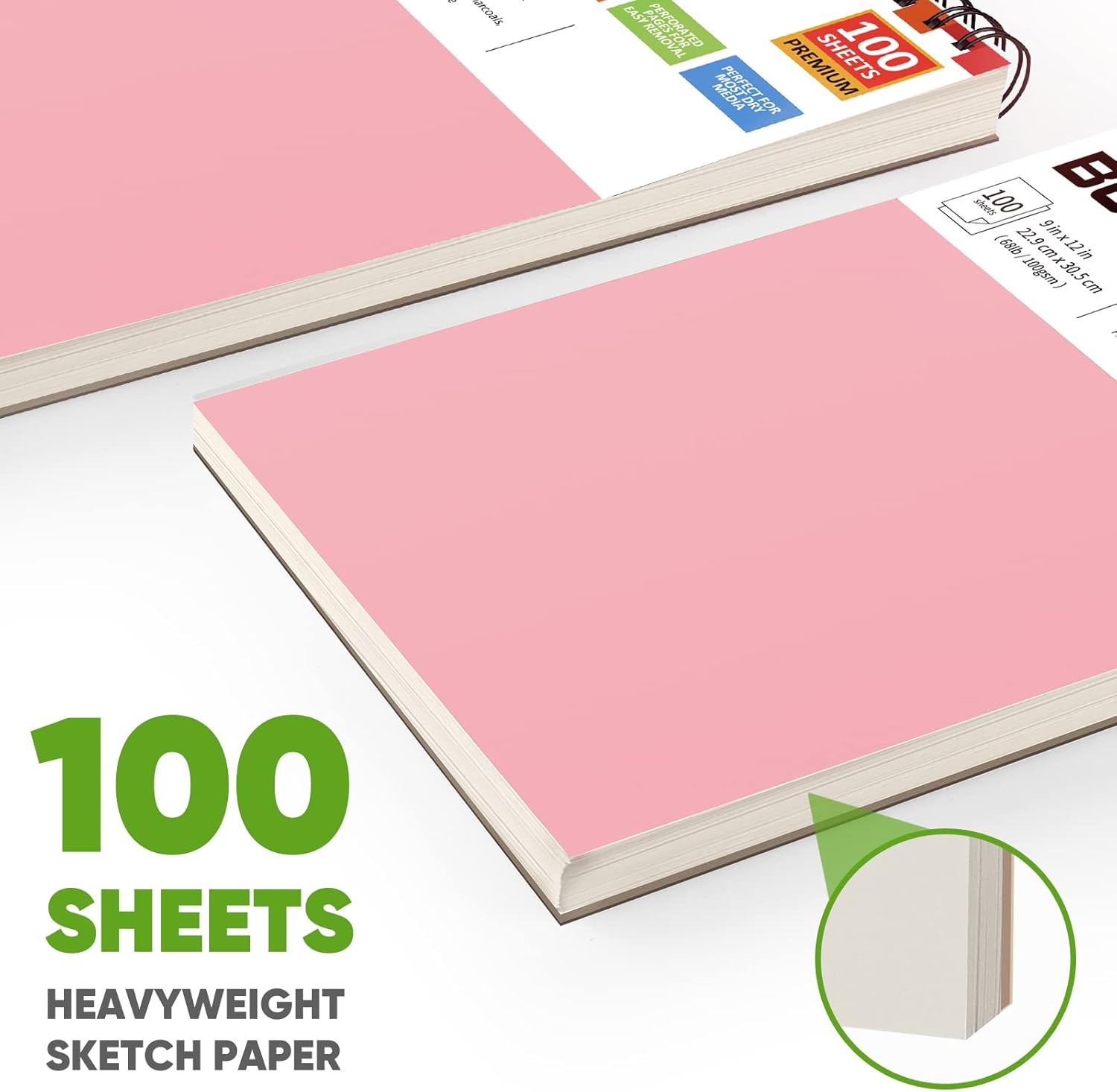 Soucolor Cute Sketchbook 9" x 12" for Women, 1-Pack 100 Sheets Spiral Notebook Drawing Pad for Girls, Pastel Girls' School Art Supplies for Beginner Artists, Arts and Crafts Gifts Set for Kids Adults - Crafty Corner