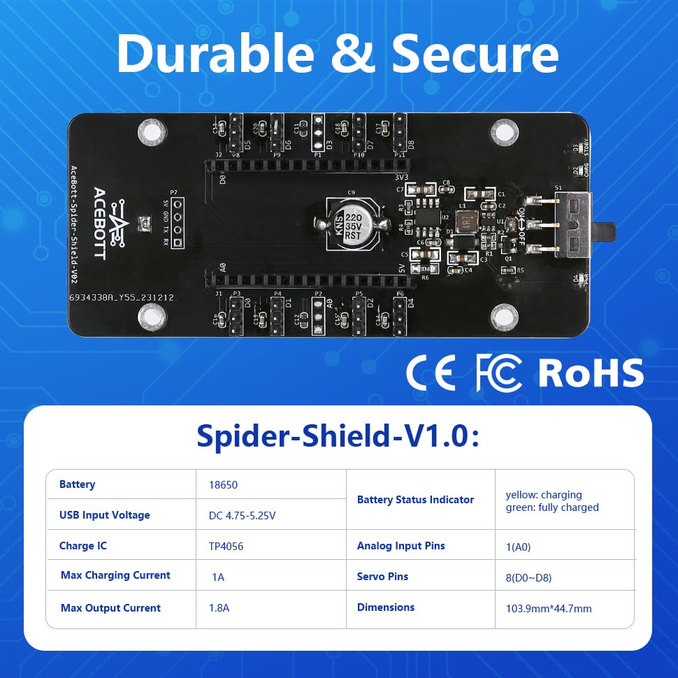 STEM Toys Programmable Bionic Spider Robot Kit