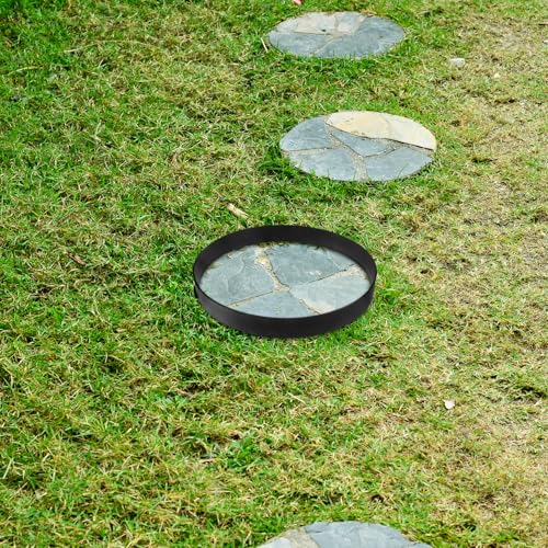 Paver Mold for Concrete Stepping Stones Round Garden Pathway Mold Reusable Plastic DIY Pavement Maker for Outdoor Landscaping and Hardscaping Projects