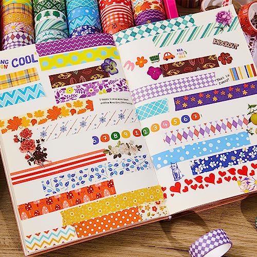 50 Rolls Washi Tape Set (50 Count)