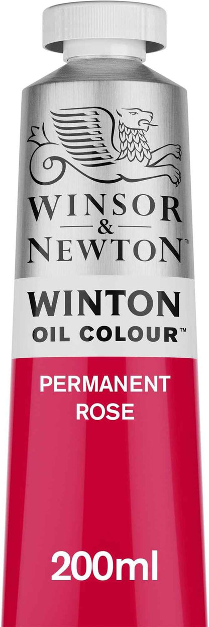 Winsor & Newton Winton Oil Color, 200ml (6.75-oz) Tube, Permanent Rose