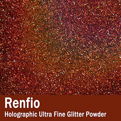 Holographic Ultra Fine Glitter Powder Metallic Resin Glitter 2.11 Oz