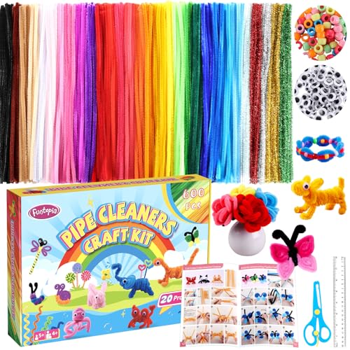 800pcs Pipe Cleaners Crafts Kit