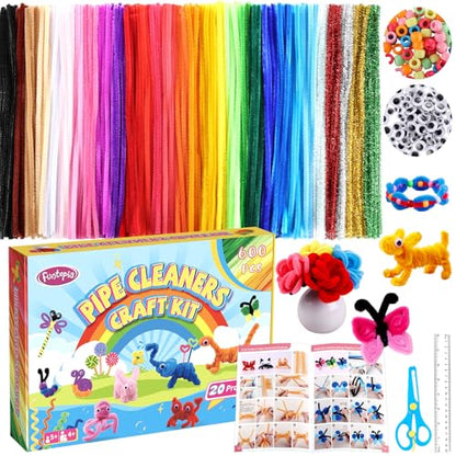 800pcs Pipe Cleaners Crafts Kit