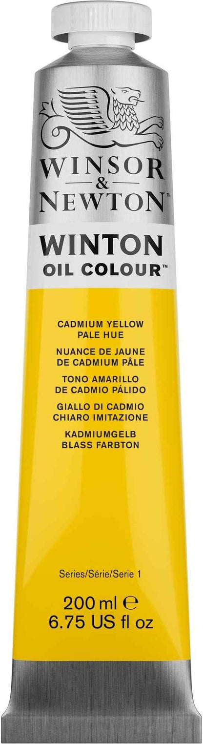 Winsor & Newton Winton Oil Color, 200ml (6.75-oz) Tube, Cadmium Yellow Pale Hue