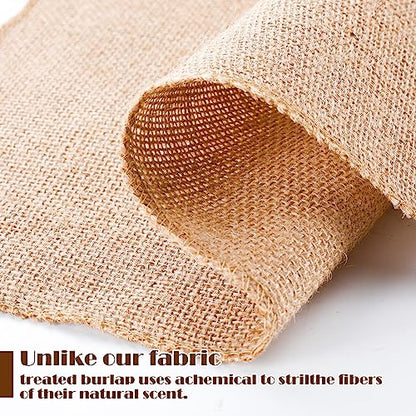 5 Pcs Burlap Squares Multipurpose Natural Burlap Placemats Bulk for Farmhouse Home Party Wedding Table Cover Centerpieces Craft Supplies (5 Count)