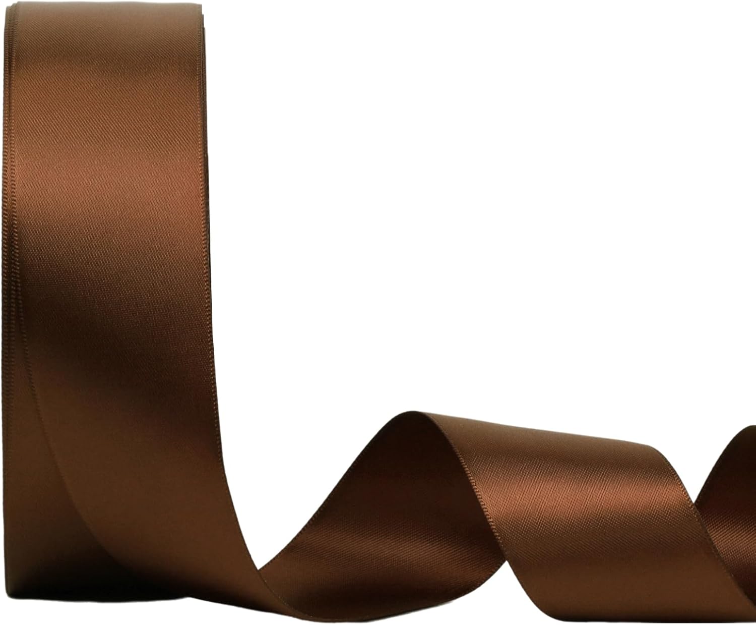 LaRibbons 1 1/2 Inch 50 Yard Double Faced Satin Ribbon,Friar Brown Satin Craft Fabric Ribbon for Gift Wrapping Floral Bouquets Wedding Party Decoration - Crafty Corner