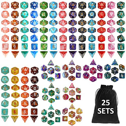 DND Dice Set 25 X 7 (25 Count)