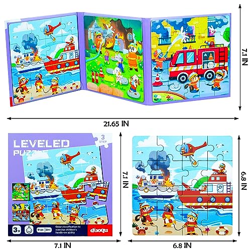 Fire Brigade Magnetic Puzzles for Toddlers (61 Count)