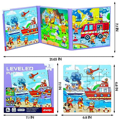 Fire Brigade Magnetic Puzzles for Toddlers (61 Count)