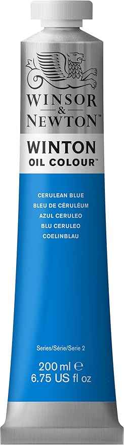 Winsor & Newton Winton Oil Color, 200ml (6.75-oz) Tube, Cerulean Blue