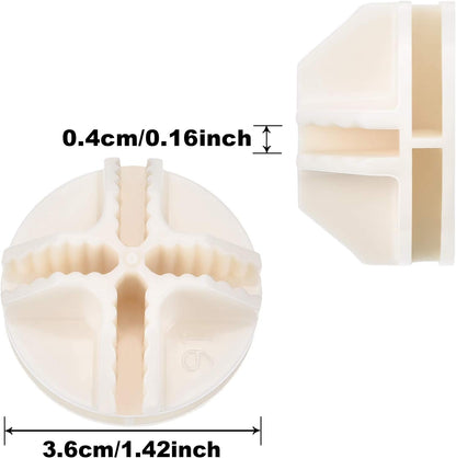 32 Pieces Cube Connectors Plastic Storage Wire Cube Organizer ABS Connectors for Modular Closet Storage Organizer and Wire Shelf (White)