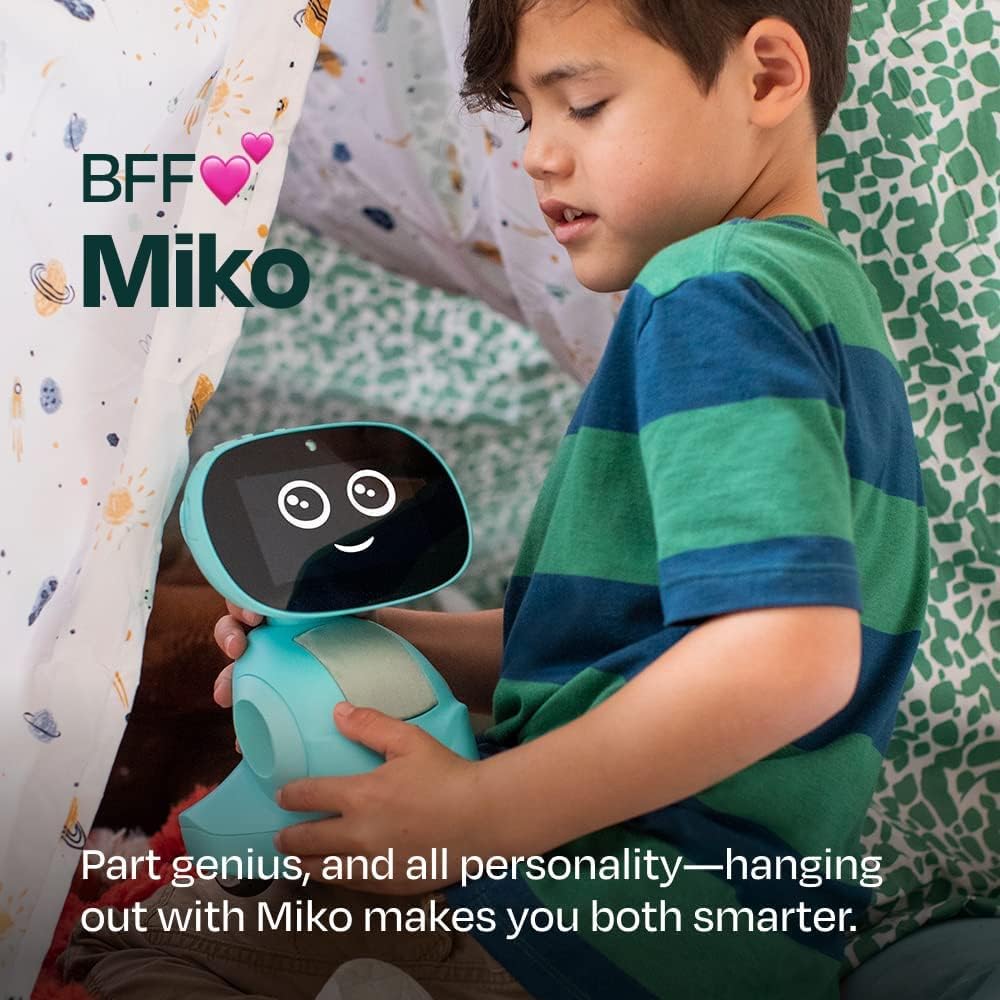 Miko 3: AI-Powered Smart Robot for Kids | STEAM Learning & Educational | Interactive Robot with Learning apps & Unlimited Games | Birthday Gift for Girls & Boys Aged 5-12| Blue. - Crafty Corner