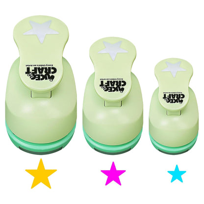 UCEC Star Hole Paper Punch, Star Lever Puncher for Crafts, 1 Inch Craft Punch, 5/8 inch Hole Punch Shape, 3/8 inch Paper Punch for Crafting - Crafty Corner