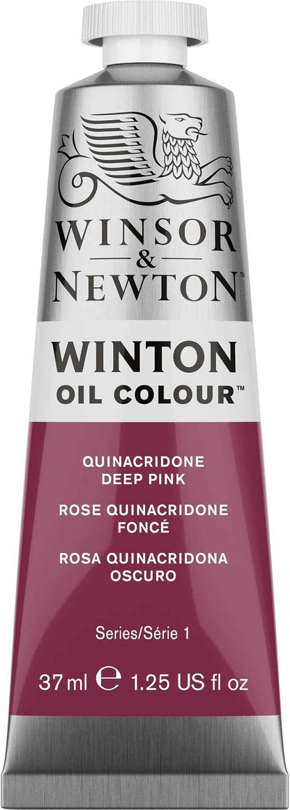 Winsor & Newton Winton Oil Color, 37ml (1.25-oz) Tube, Quinacridone Deep Pink