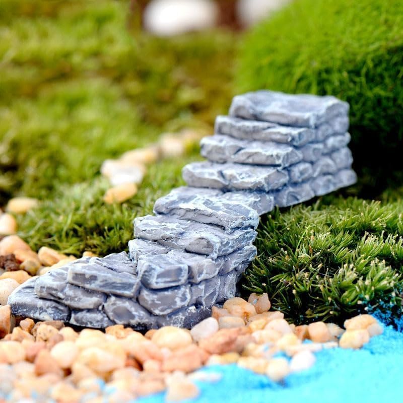 Curved Stone Steps Miniature Fairy Garden Accessories