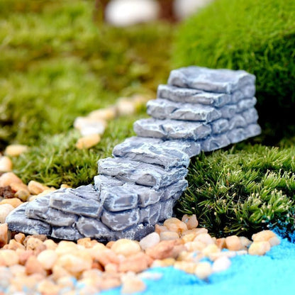 Curved Stone Steps Miniature Fairy Garden Accessories