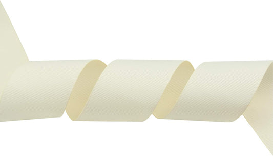 ITIsparkle 11/2" Inch Grosgrain Ribbon 25 Yards-Roll Set for Gift Wrapping Cake Decoration Party Favor Hair Braids Hair Bow Baby Shower Decoration Floral Arrangement Craft Supplies, Ivory Ribbon - Crafty Corner