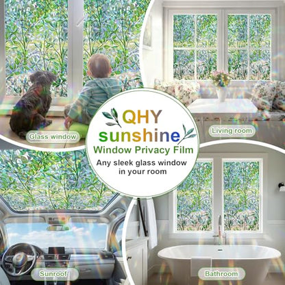 Window Privacy Film Stain Glass Window Film Rainbow Window Film Window clings Non