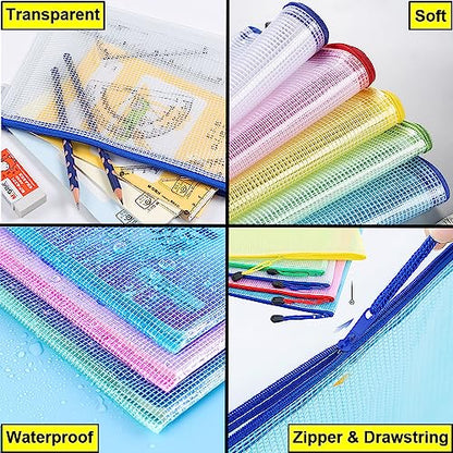 20pcs Mesh Zipper Pouch Bags (20 Count)