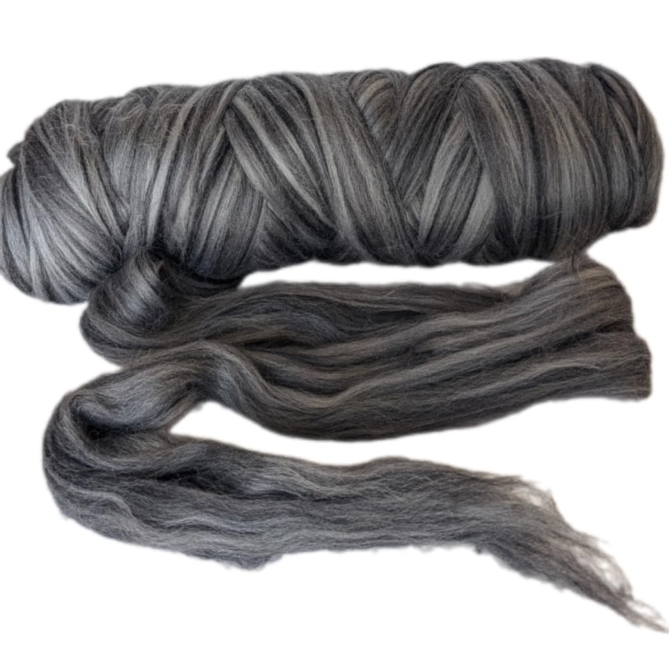 Multi Colored Natural Wool roving 1 lb. Best Wool for Needle Felting
