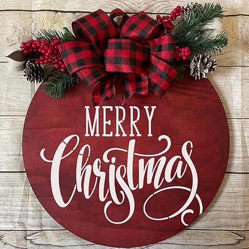 Christmas Stencils for Crafts Reusable Xmas Stencils for Painting on Wood (9 Count)