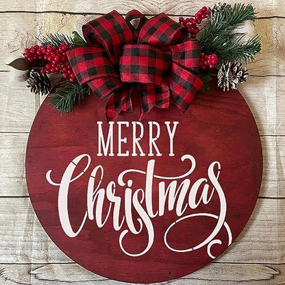Christmas Stencils for Crafts Reusable Xmas Stencils for Painting on Wood (9 Count)