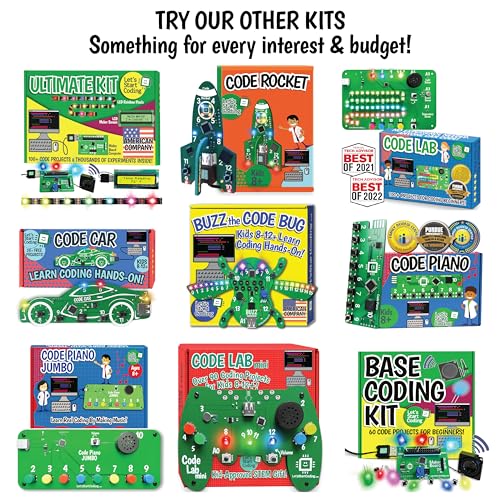 Code Rocket Coding Toy for Kids 8+. Girls & Boys Learn Typed C++ Programming with Circuits. 20+ Space