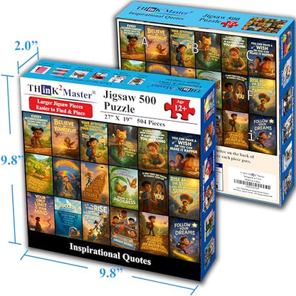 Motivational & Inspirational Collage 500 Pieces Very Large Pieces Jigsaw Puzzle