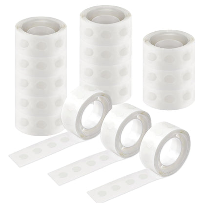 UPINS Glue Points Dots, 1500Pcs Balloon Glue Adhesive Dots Double Sided Removable Glue Tape Dots for Balloons Crafts Decoration, 6 mm