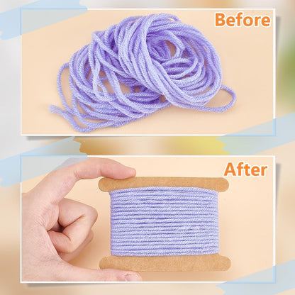 PH PandaHall 50pcs Ribbon Storage Ribbon Spools Organizer Embroidery Floss Bibbon for Thread Holder Empty Cardboard Yarn Bobbin for Cotton Thread Cross Stitch Craft DIY Sewing 3.5x2.5 Inch