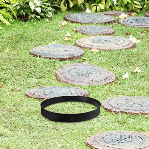 Paver Mold for Concrete Stepping Stones Round Garden Pathway Mold Reusable Plastic DIY Pavement Maker for Outdoor Landscaping and Hardscaping Projects