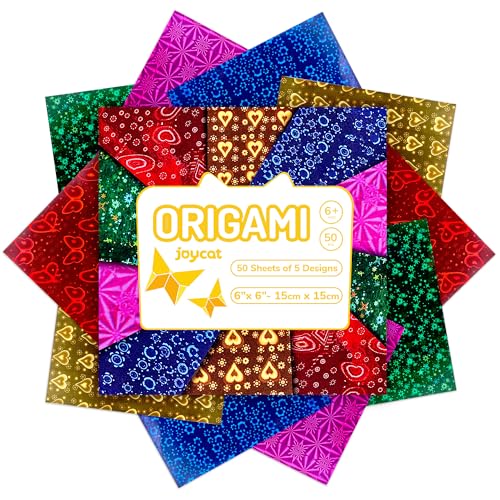 Iridescent Laser Origami Paper (50 Count)